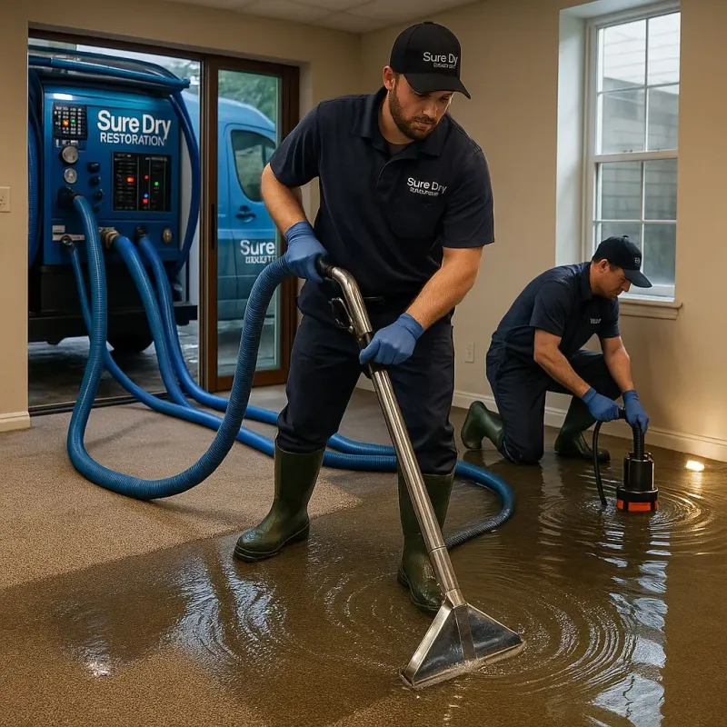 Water Extraction and Removal process in Curwensville, PA